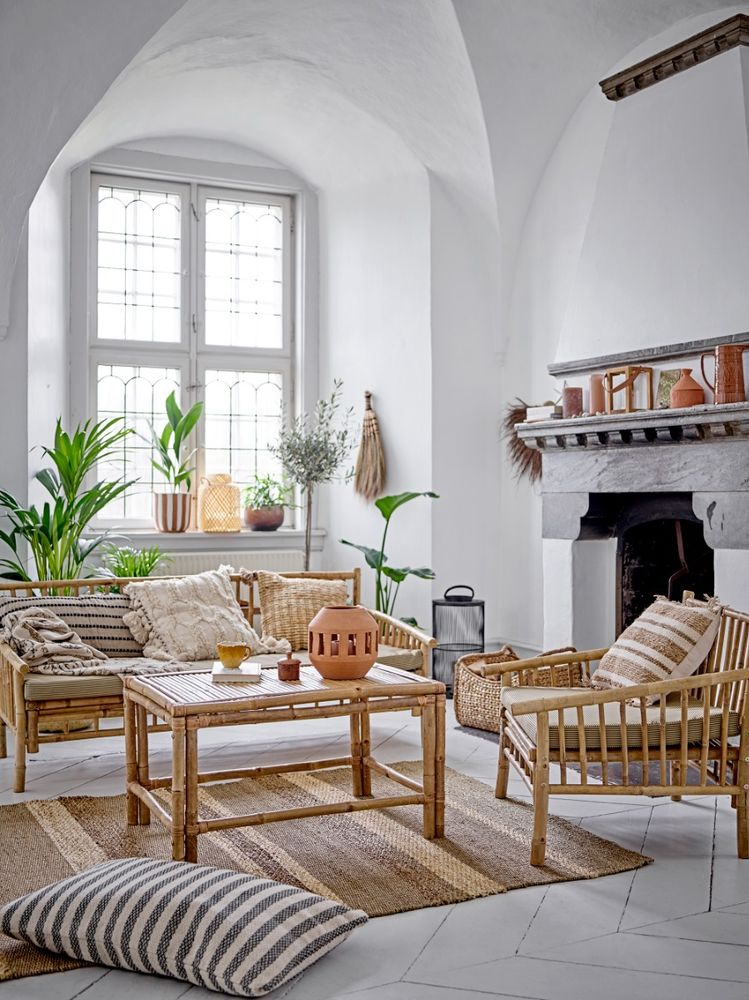 Bloomingville Selma Kurv Natur 2 stk