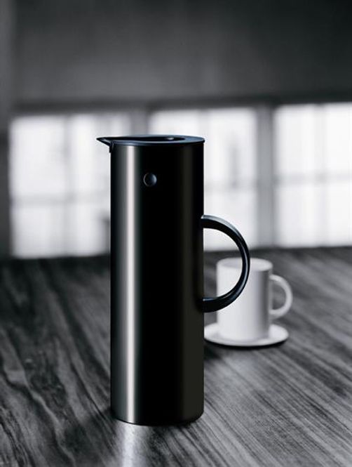 Hovedbilde Stelton EM77 svart termokanne 1L
