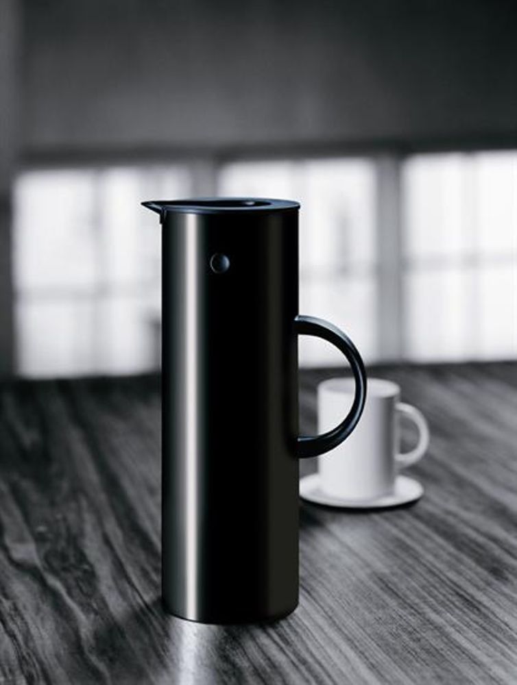 Stelton EM77 svart termokanne 1L