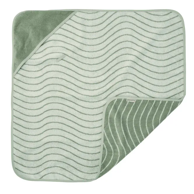 Hovedbilde Leander Woodland Håndkle m/hette Sage Green