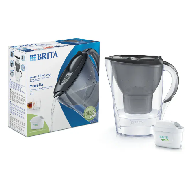 Hovedbilde Brita Marella kanne med filter grå 2,4 l