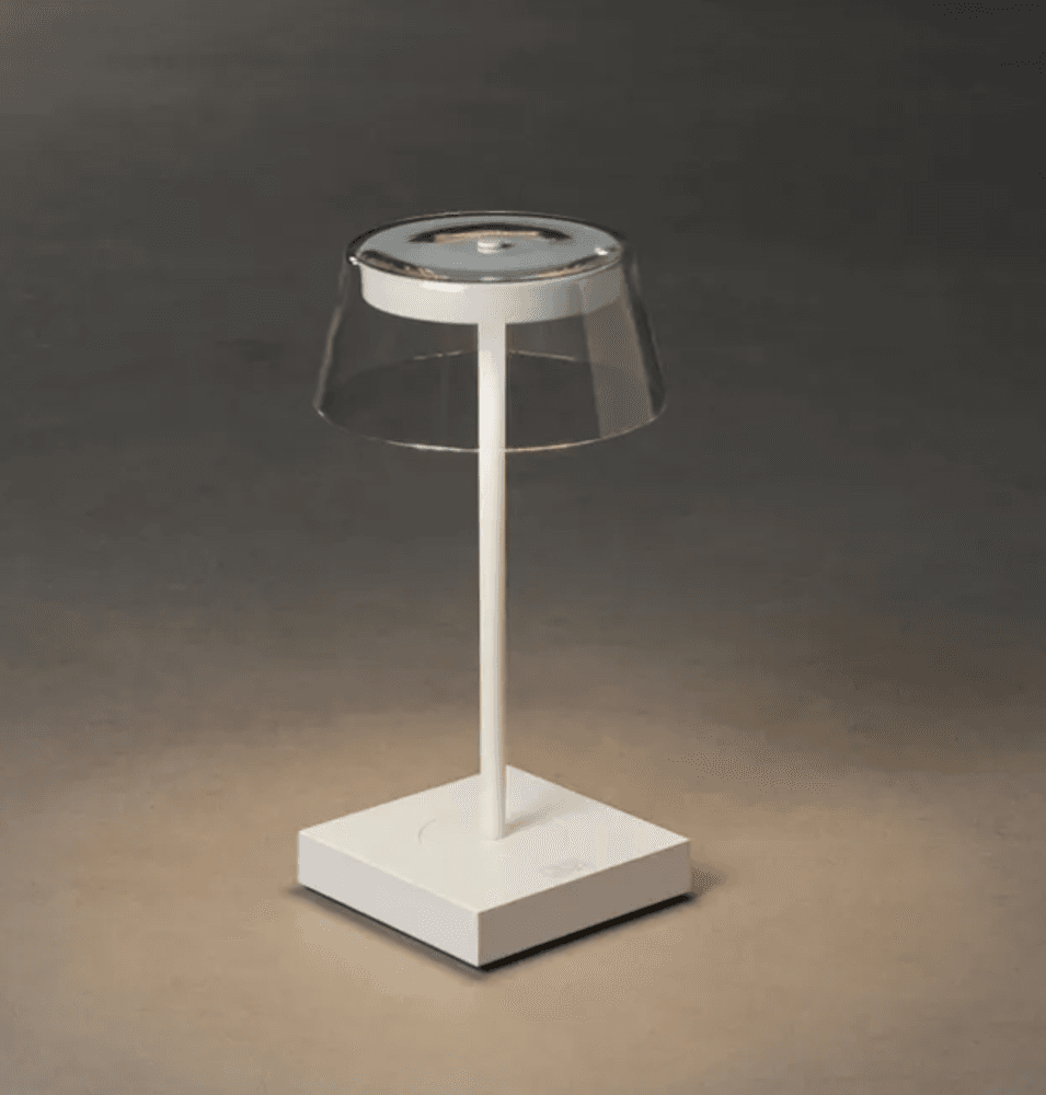 Trend Collection Camogli bordlampe – oppladbar og dimbar, hvit