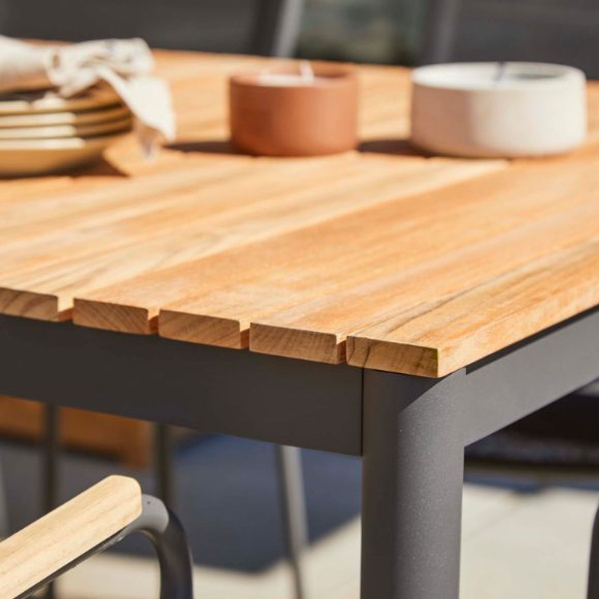 Cinas Mood Bord L167,5 Antrasitt/Teak