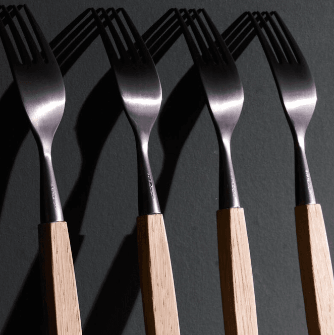 Hovedbilde Skaugum Bestikk Teak Spisegaffel