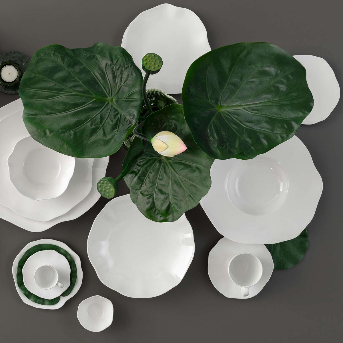 Villeroy & Boch Pura Frokostservise 6 deler Hvit