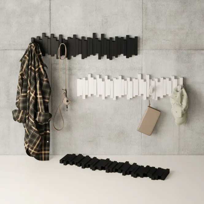 Hovedbilde Umbra Sticks 8 Knaggrekke Hvit