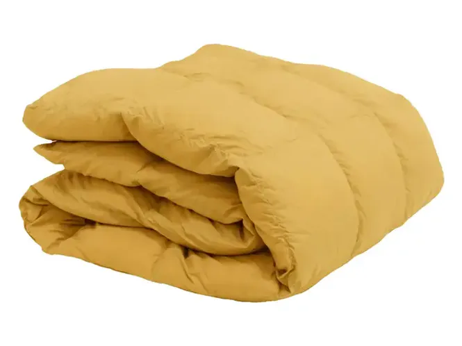 Hovedbilde Norsk Dun Out&About Dunpledd 130x170 Gul