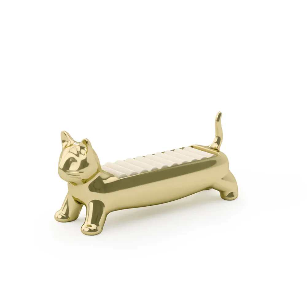 Umbra Ali Cat Ringholder Messing