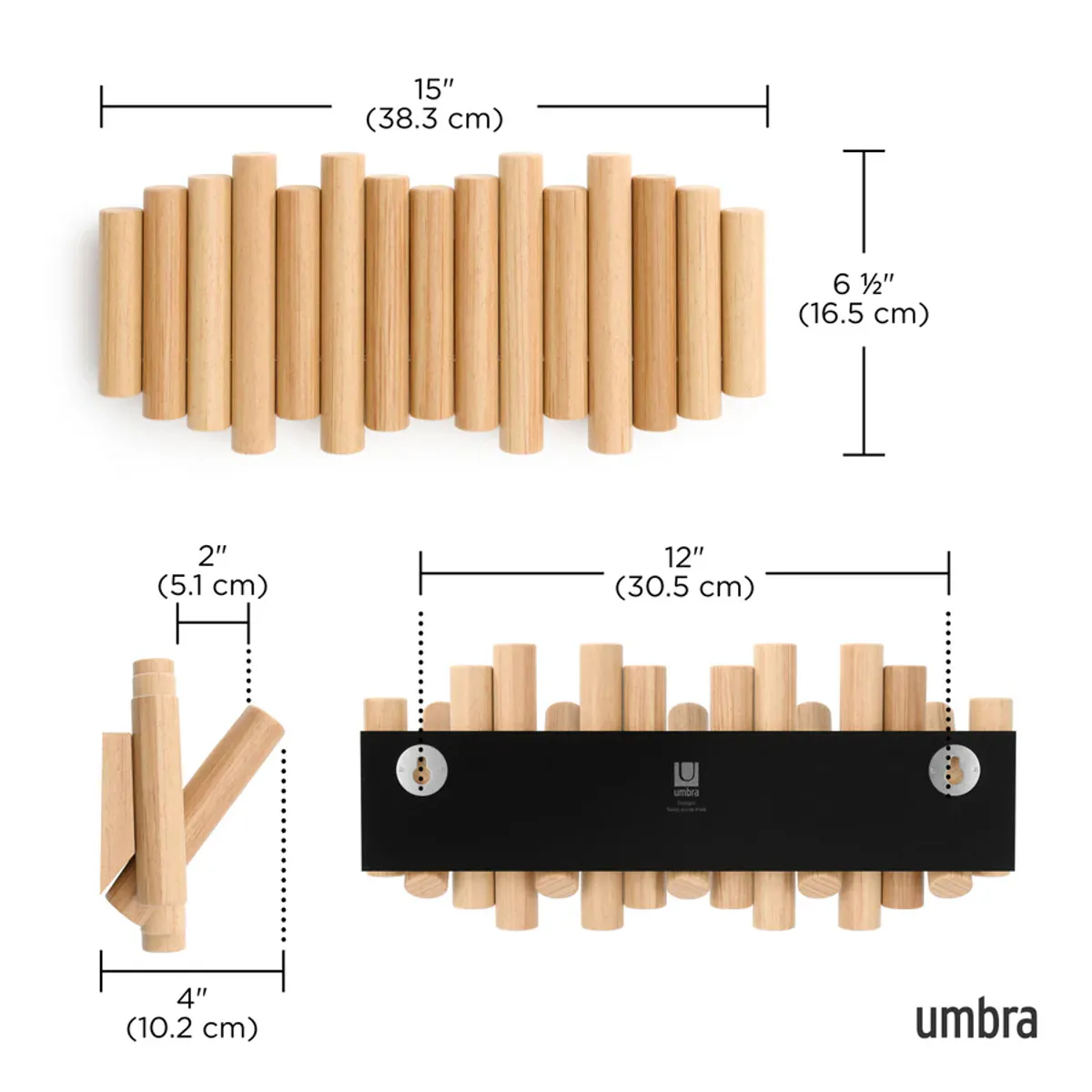Umbra Picket 5 knaggrekke natur