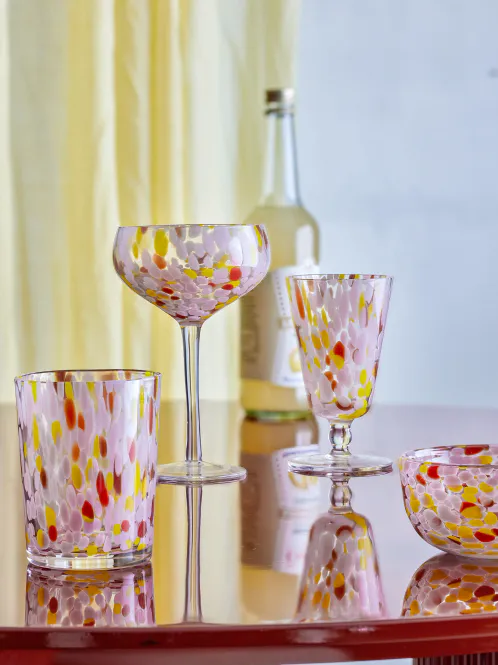 Hovedbilde Bloomingville Lilya Cocktailglass Rosa