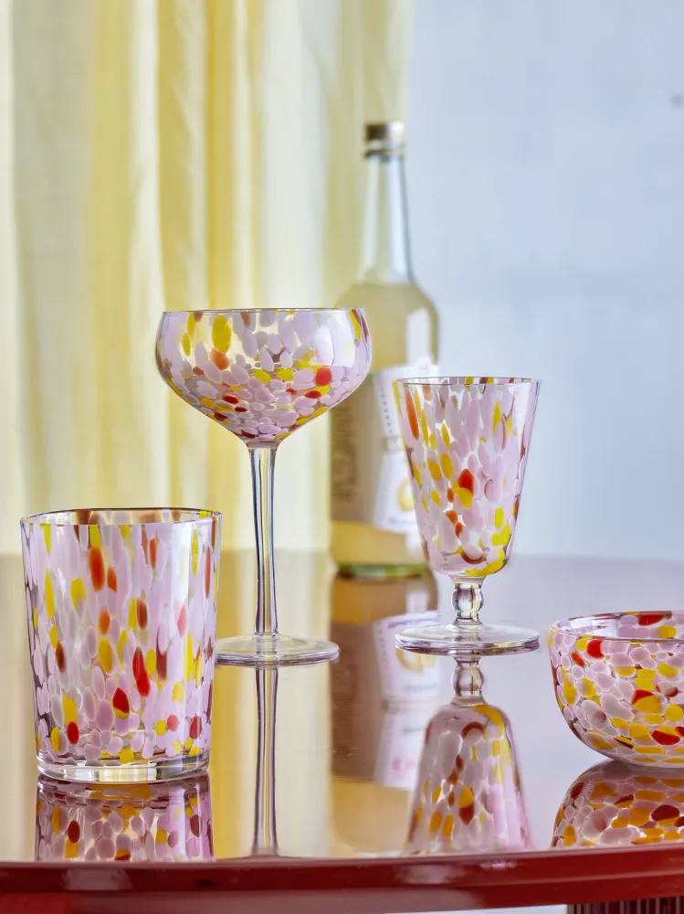 Bloomingville Lilya Cocktailglass Rosa