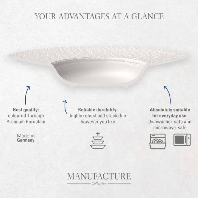 Hovedbilde Villeroy & Boch Manufacture Rock Blanc Skål 200 ...
