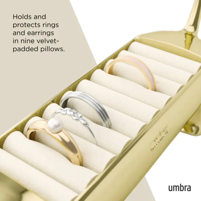 Hovedbilde Umbra Dachsie Ringholder Messing
