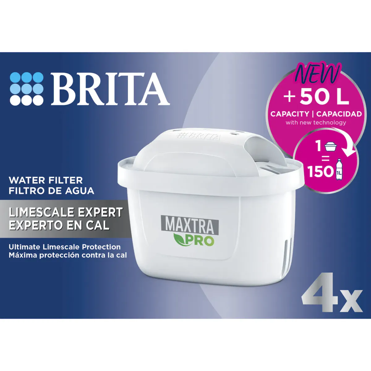 Brita Maxtra Pro Kalkfilter 4-pakk