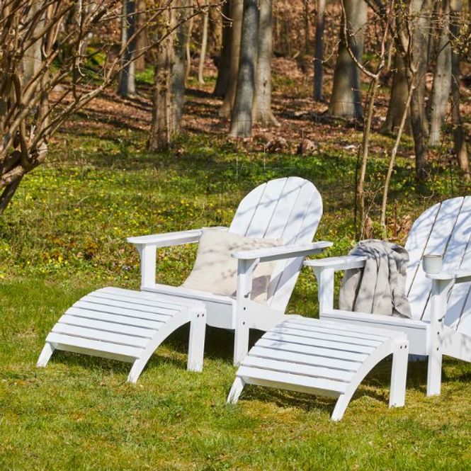 Hovedbilde Cinas Adirondack Loungestol Hvit