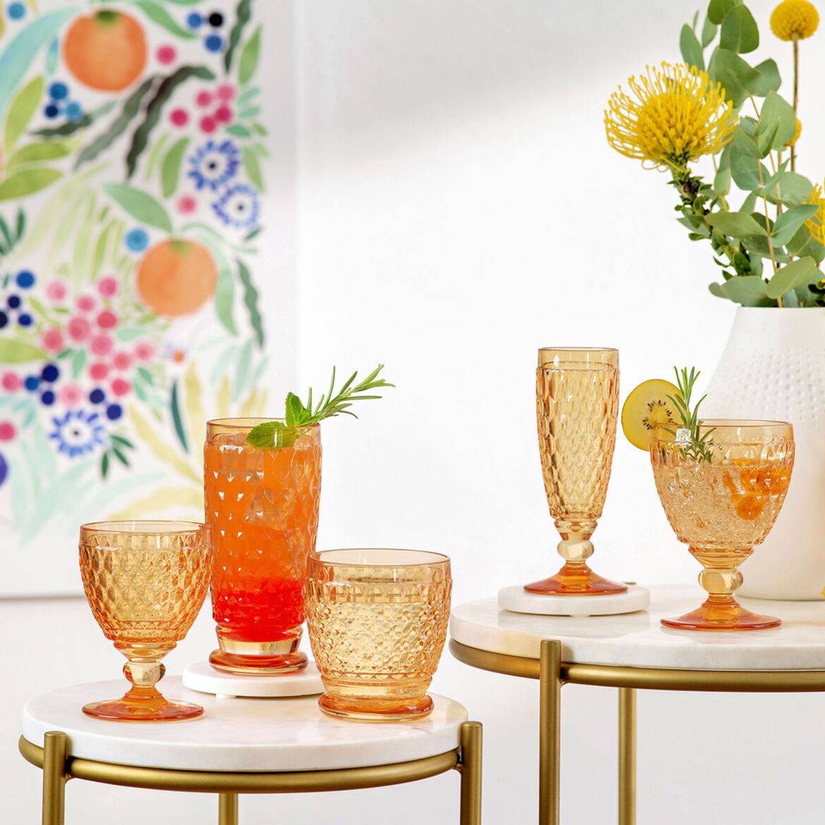 Villeroy & Boch Boston Saffron Vannglass m/stett 41 cl