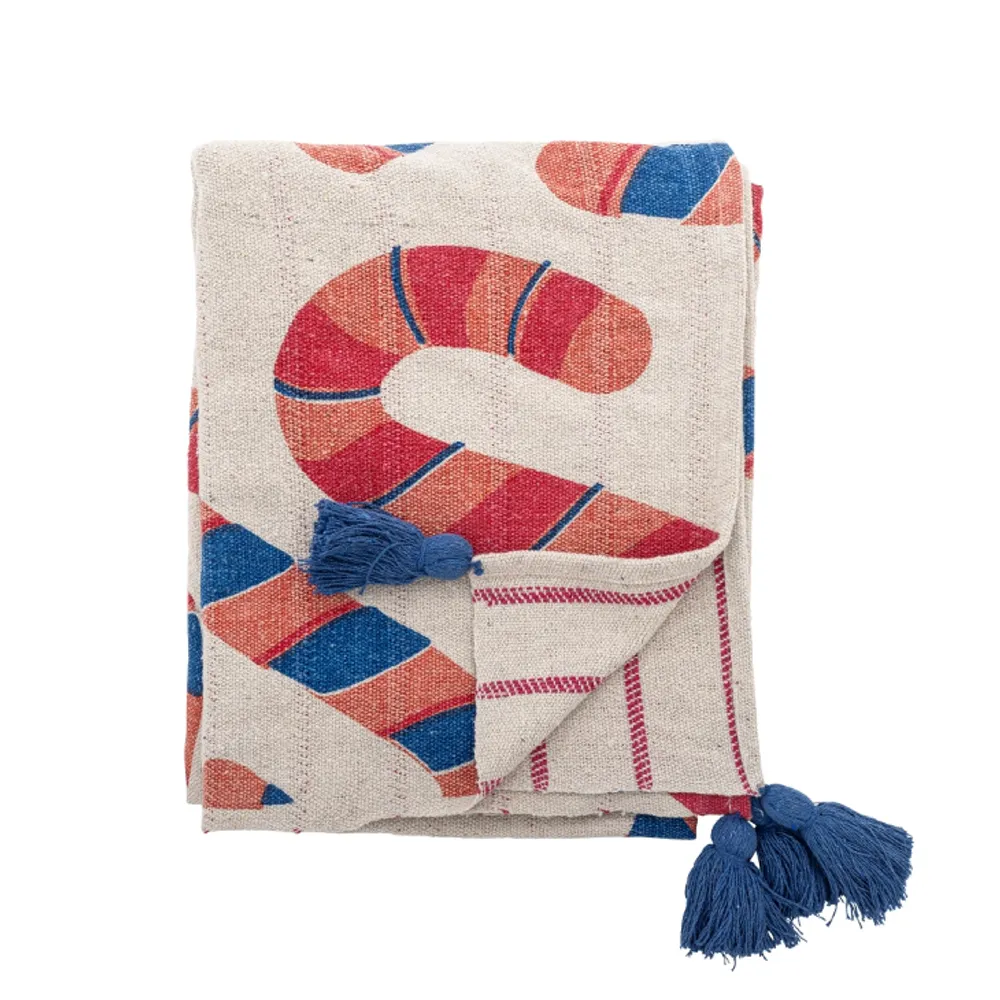 Bloomingville Candice Julepledd Bomull 130x160 cm