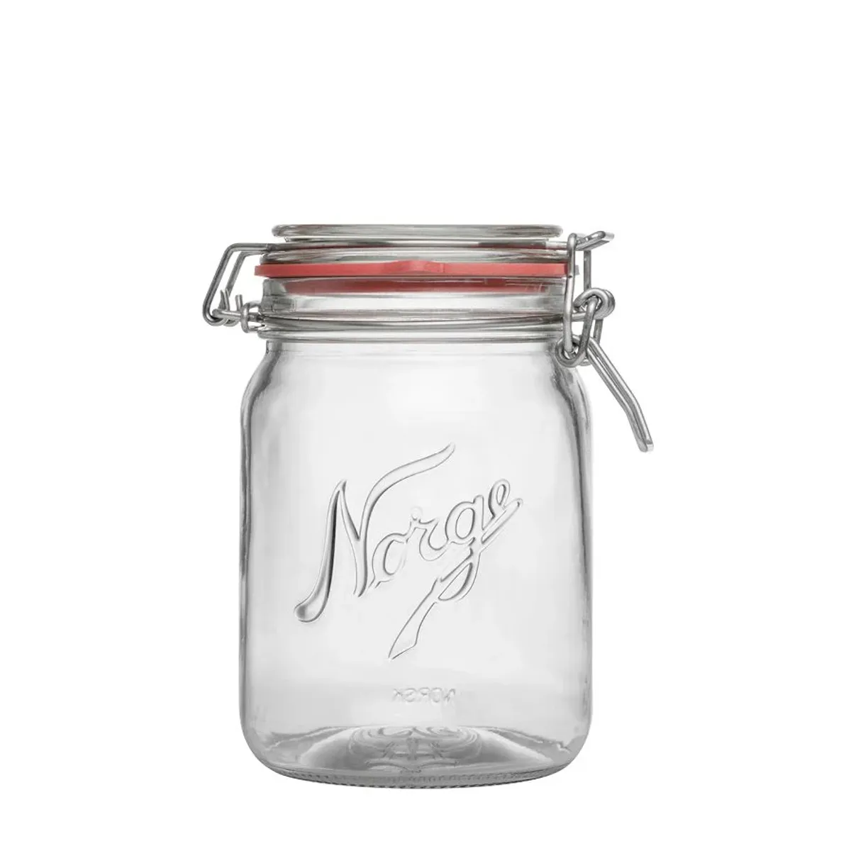 Hadeland Glassverk Norgesglass m/Henglset Lokk 0,7 L