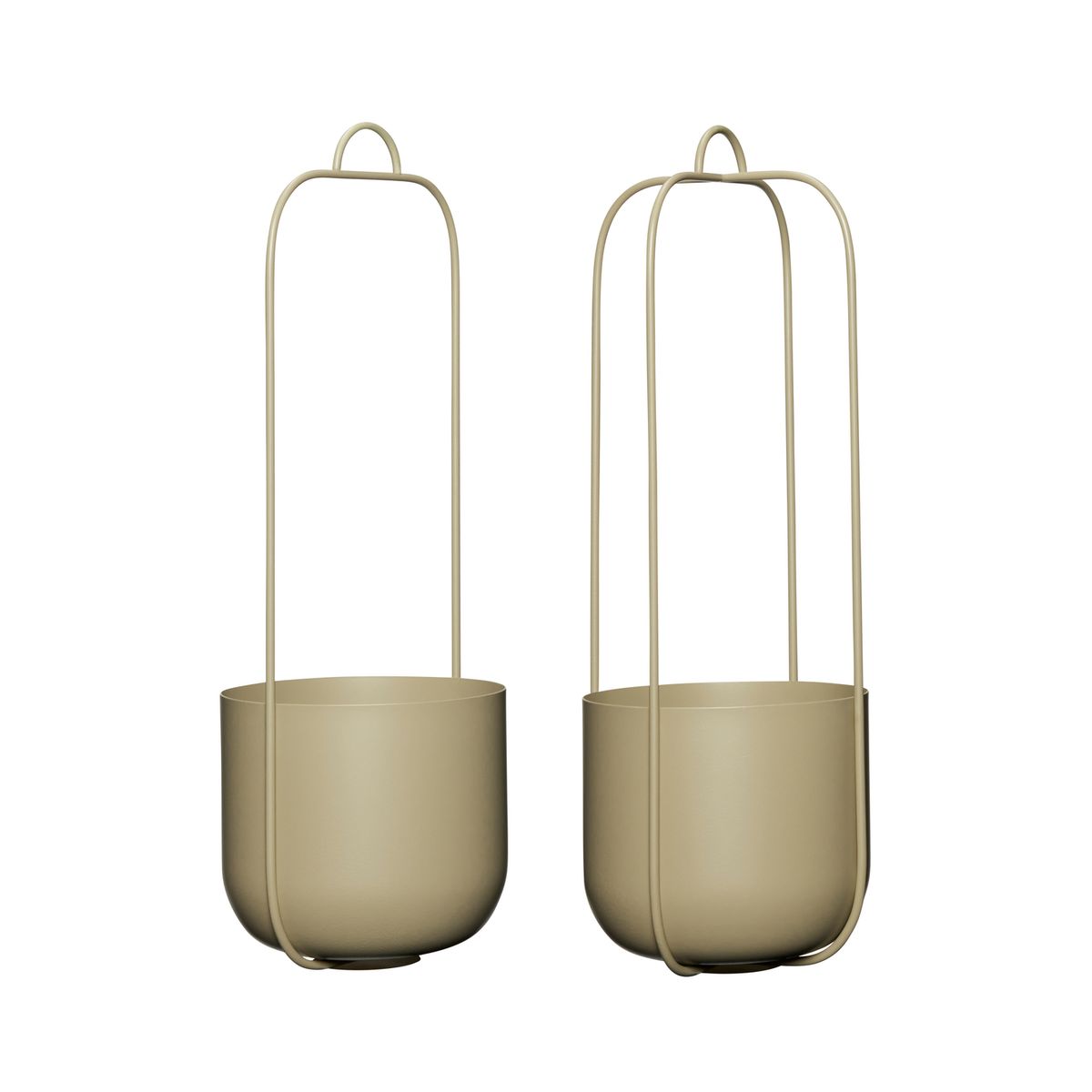 Hübsch Lotus Hengepotte Khaki 2 stk