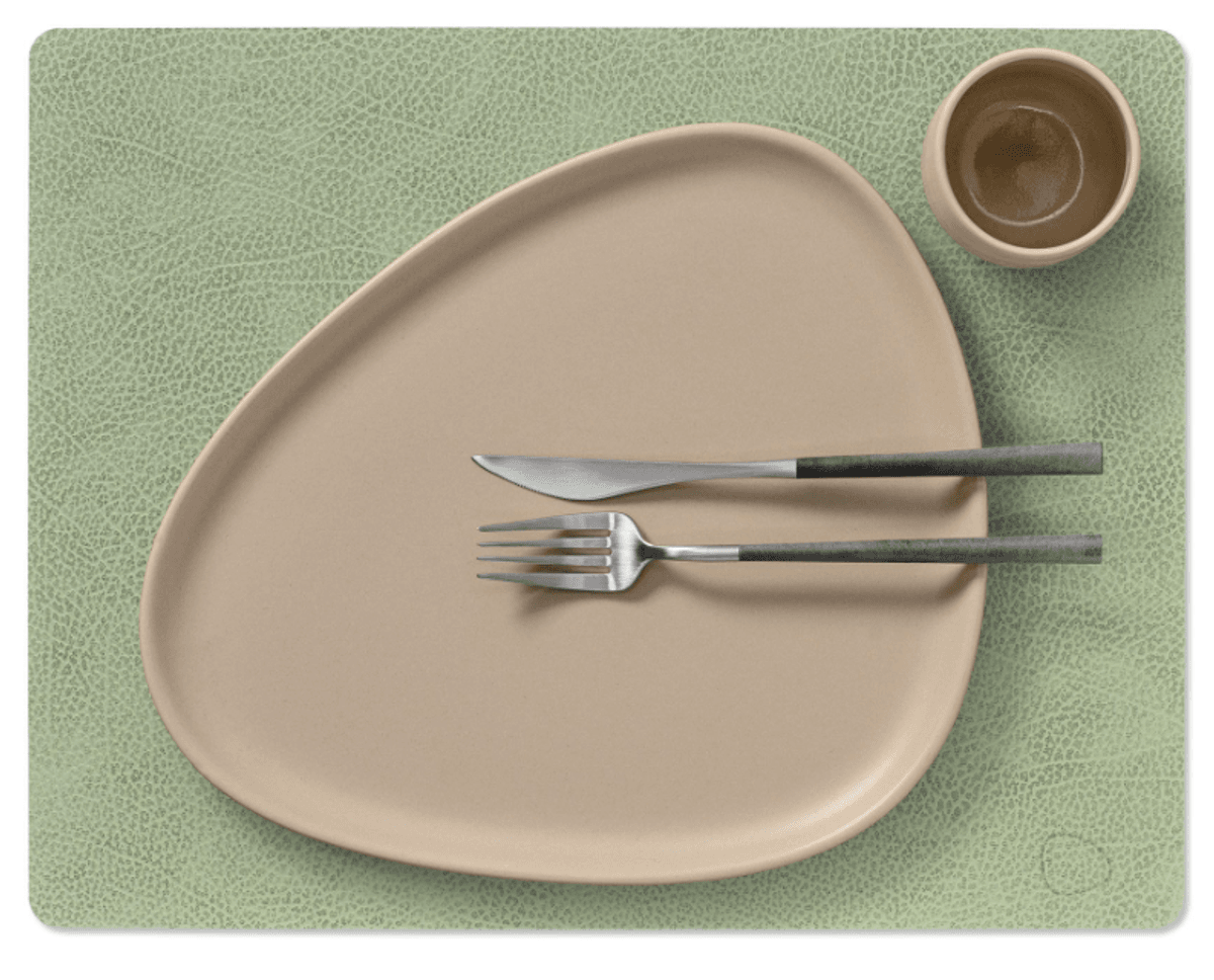 LINDDNA Spisebrikke Square Hippo – Olive Green