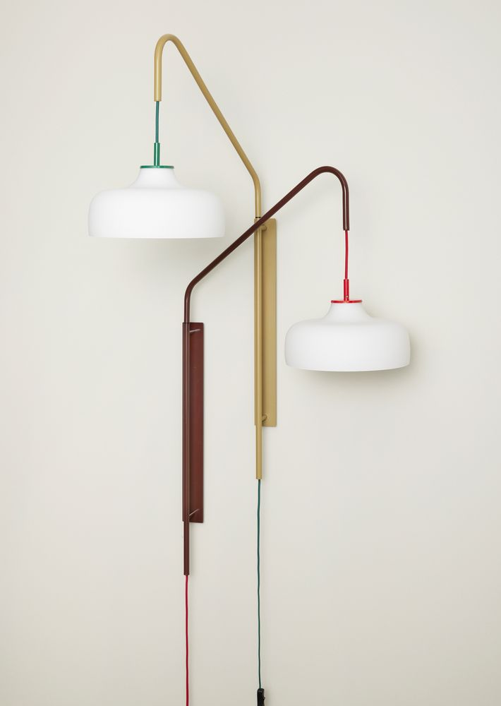 Hübsch Current Vegglampe Grønn