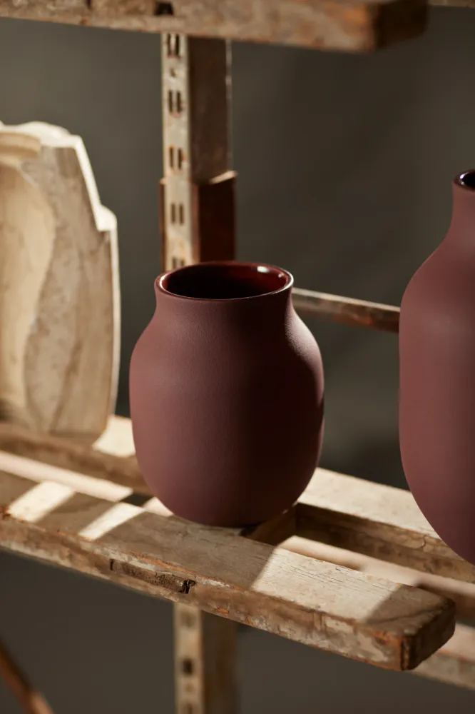 Kähler Studio Omaggio #1 Vase H20 cm Bordeaux