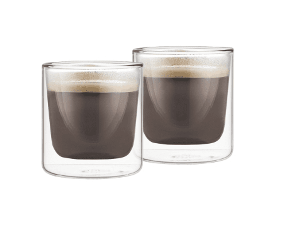 Karl Weis Espressoglass med doble vegger – 150 ml, 2 stk.