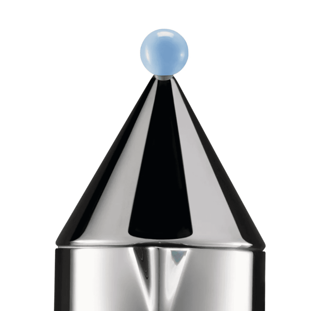 Alessi La Conica Espressokanne 3 kopper Lys Blå