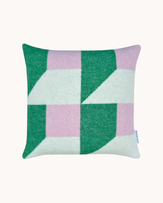 Hovedbilde Maison Deux Cubics Putetrekk 50x50 Grønn/Rosa