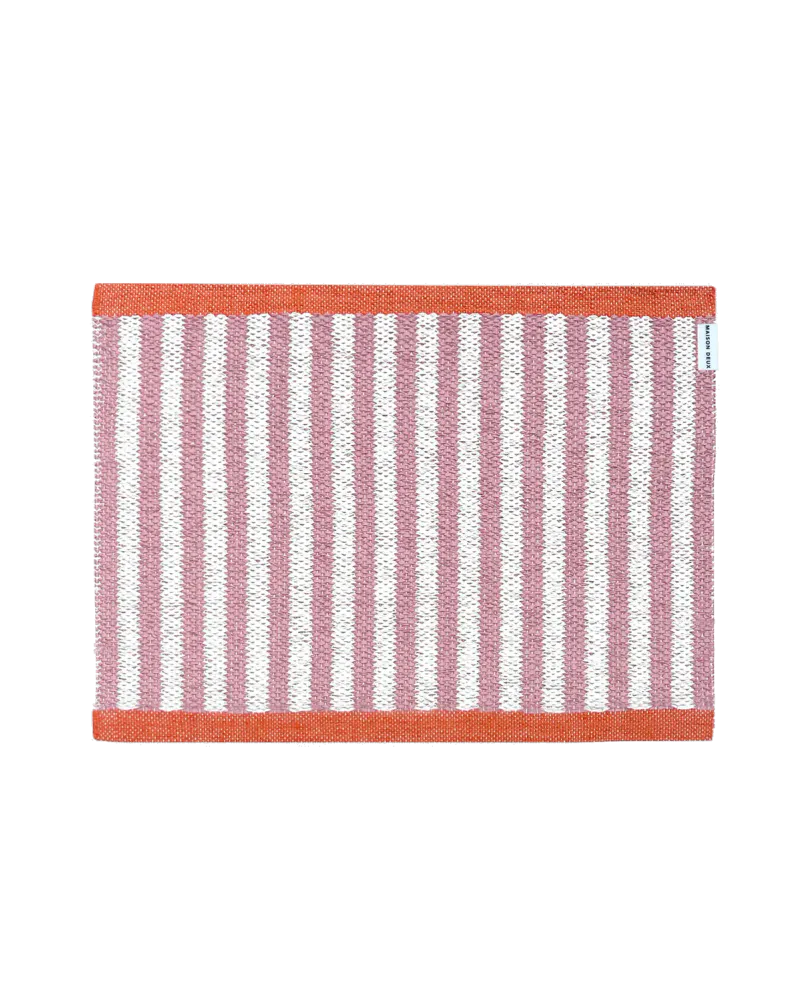 Maison Deux Stripe Bubble Gum Dørmatte 50x70