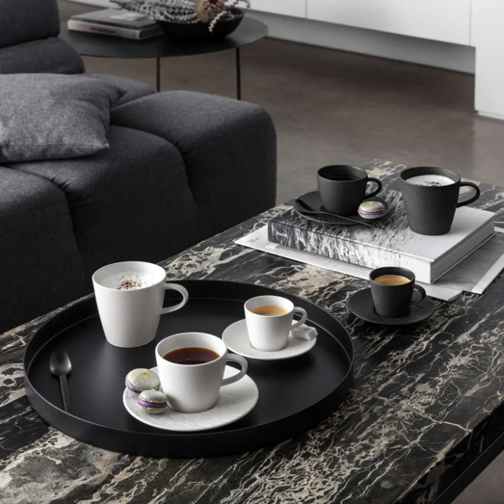Villeroy & Boch Manufacture Rock Blanc Underskål Til Kaffekopp