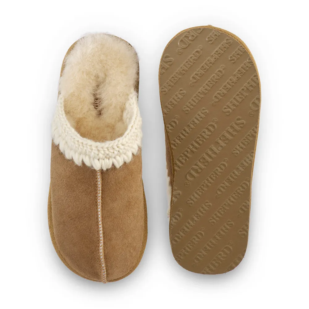Shepherd Mini Selina Tøfler Kastanje