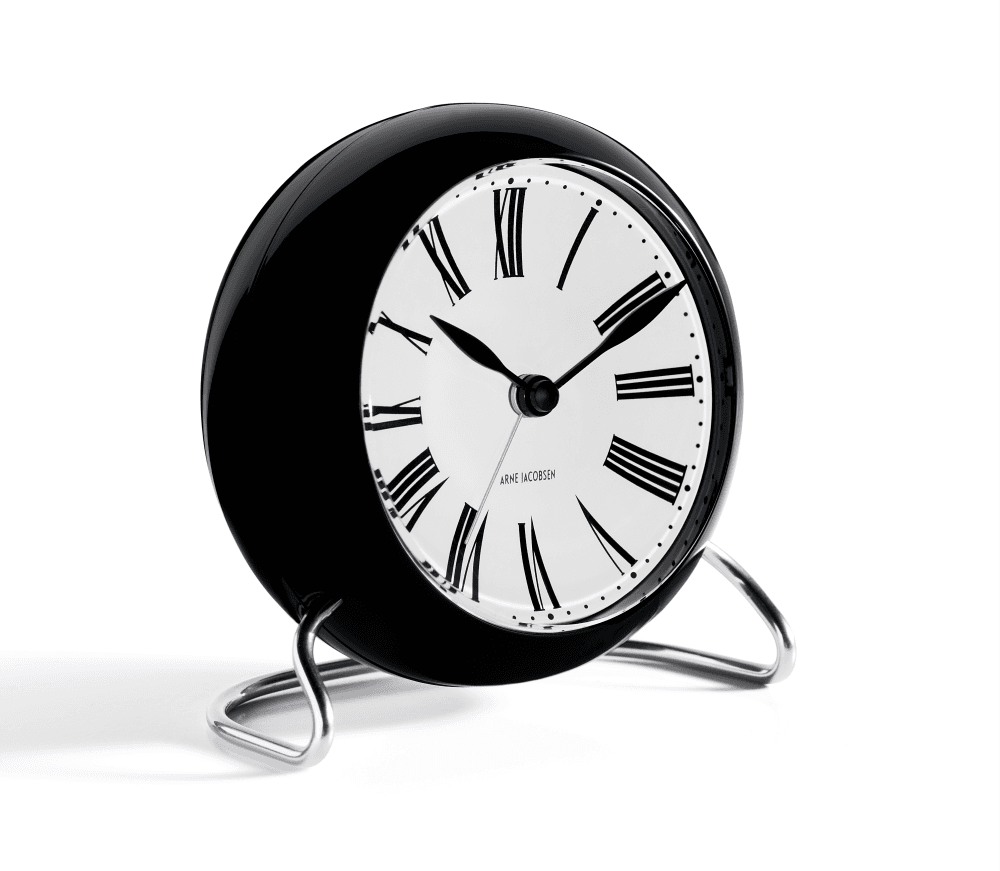 Arne Jacobsen Roman bordklokke med alarm