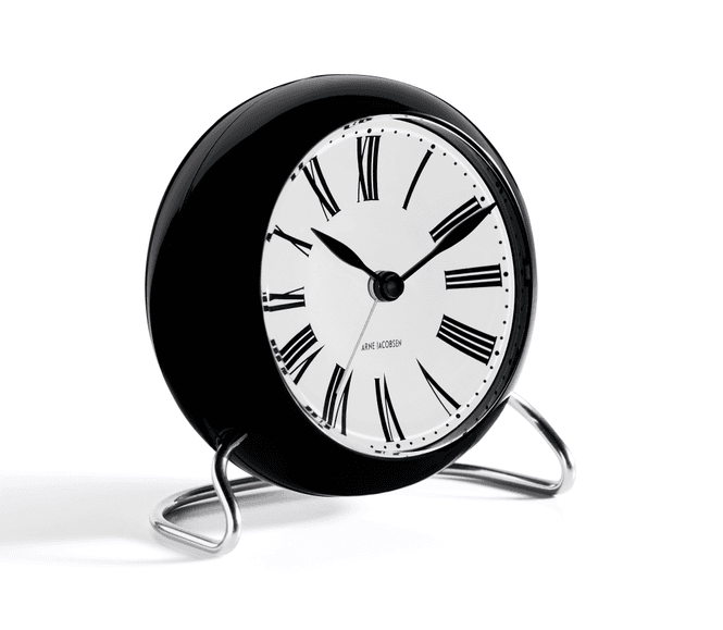 Hovedbilde Arne Jacobsen Roman bordklokke med alarm