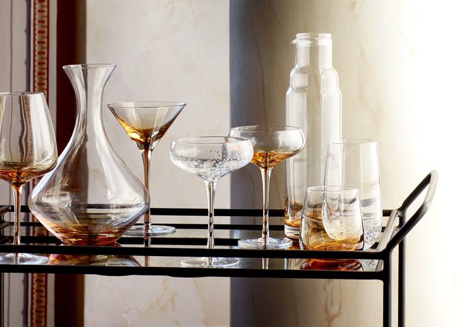 Hovedbilde Broste Copenhagen TUMBLER 'AMBER' GLASS 4stk.