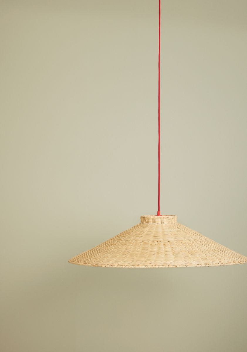 Hübsch Chand Pendel Trapez Natur