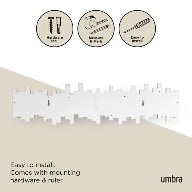 Hovedbilde Umbra Sticks 8 Knaggrekke Hvit