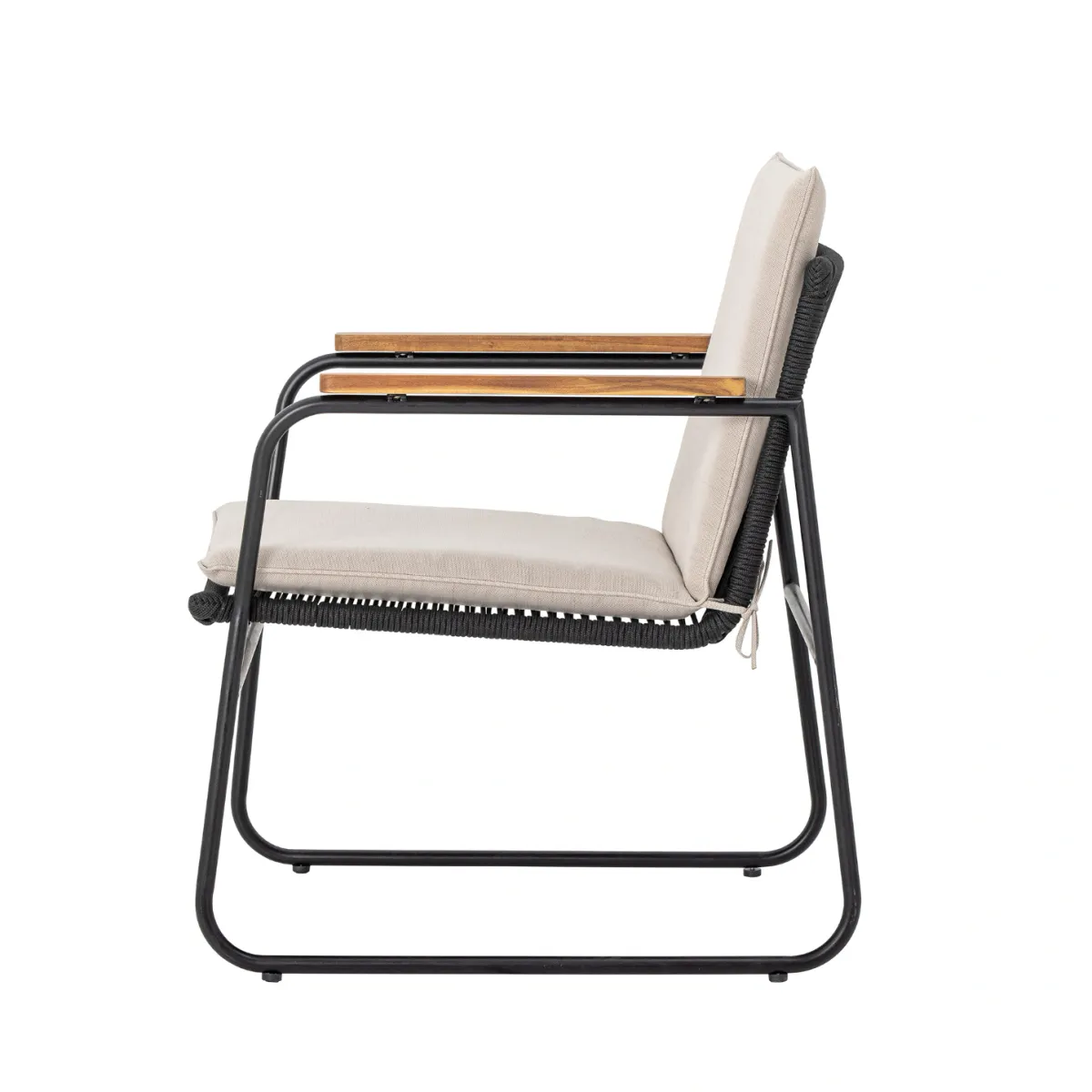 Bloomingville Hampton Loungestol Sort