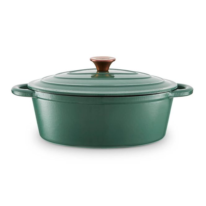 Hovedbilde Barbary & Oak Oval Støpejernsgryte Grønn 3 l
