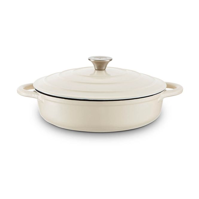 Hovedbilde Barbary & Oak Lav Støpejernsgryte Kremhvit 28 cm