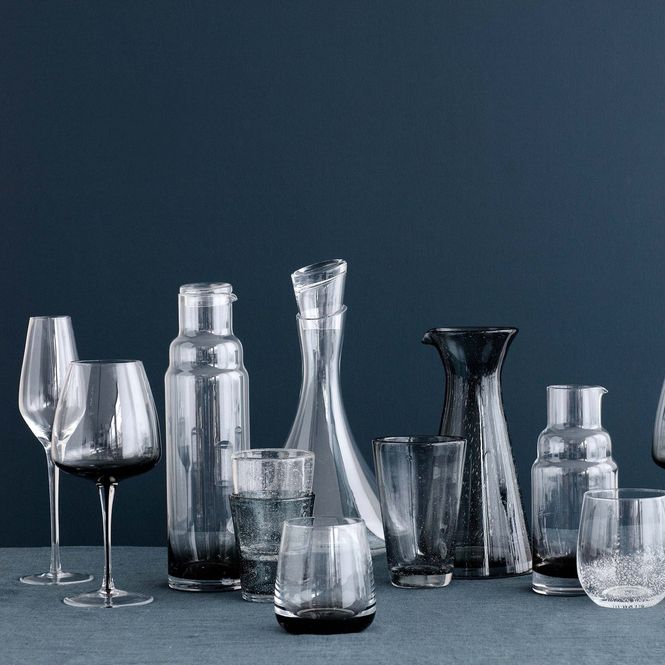 Hovedbilde Broste Copenhagen RØDT VINGLASS 'SMOKE' 4stk