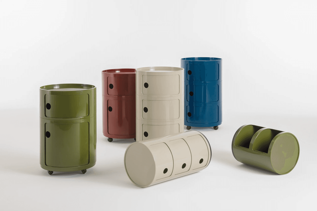 Kartell Componibili Big Oppbevaring med 2 rom Blue