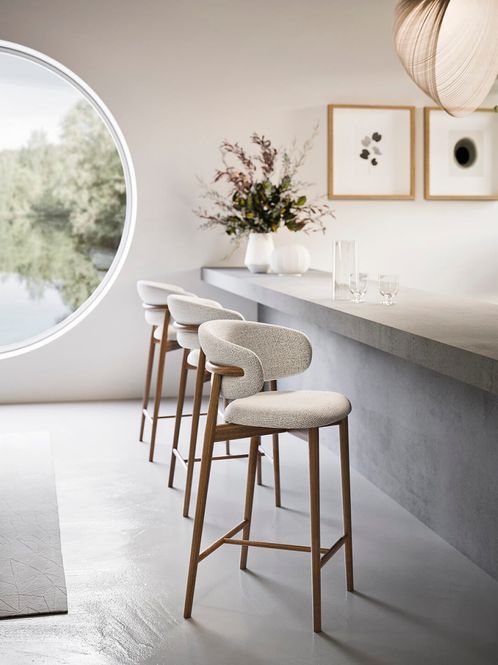 Hovedbilde Calligaris Oleandro Barstol smoke / hemp