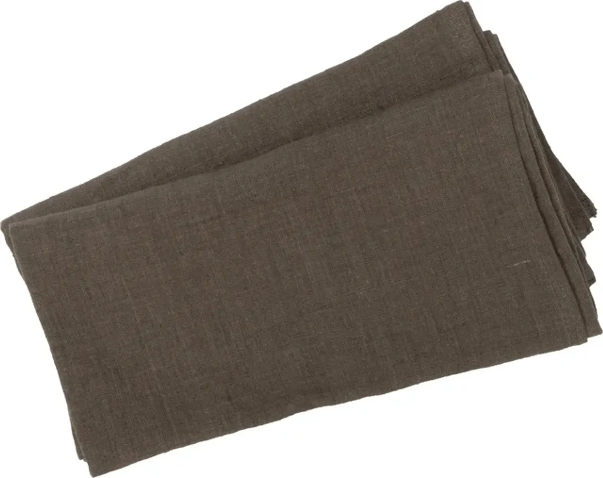 Halvor Bakke Fagerborg Linservietter 2-pk Brun