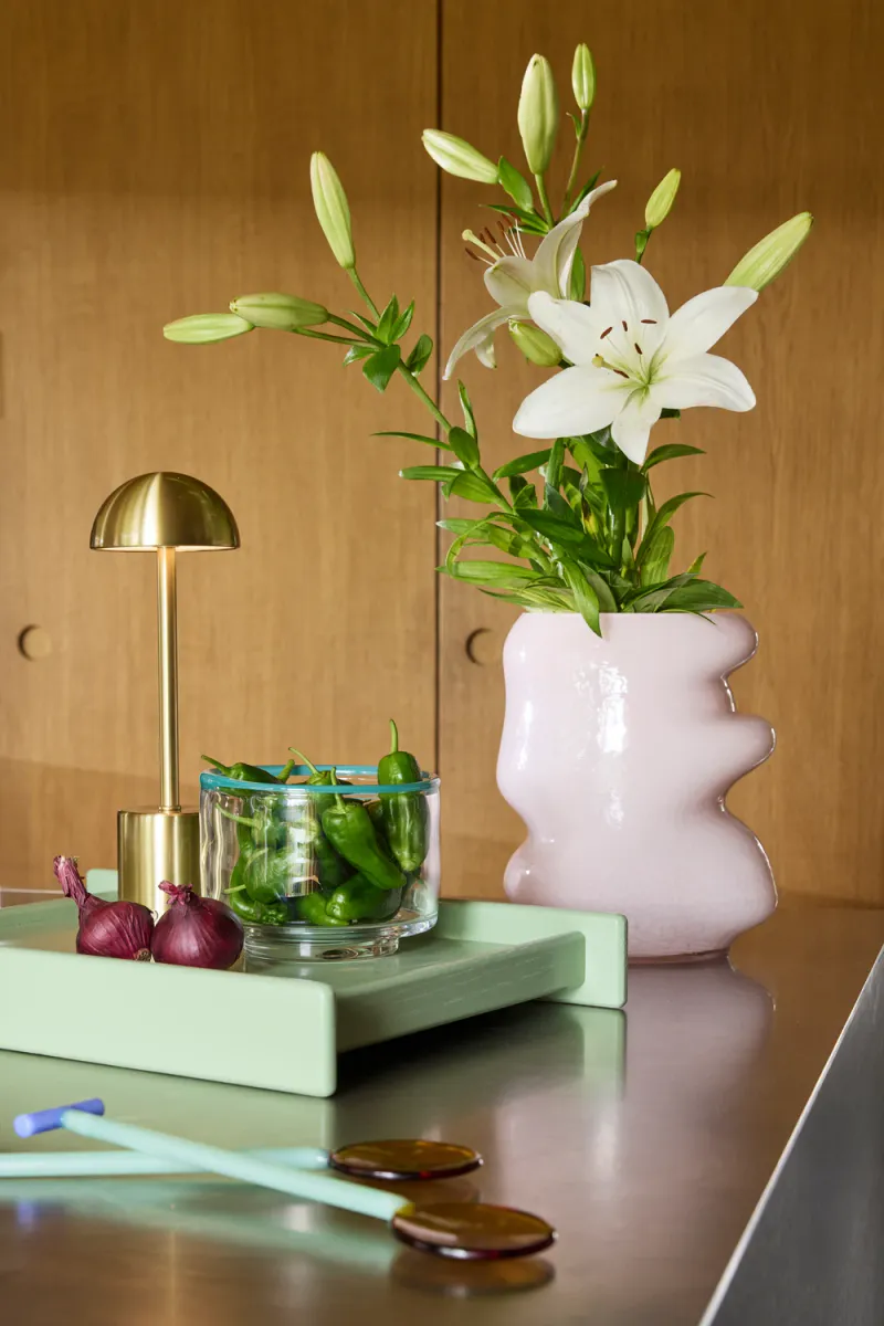 Hübsch Taten Bærbar Lampe Messing