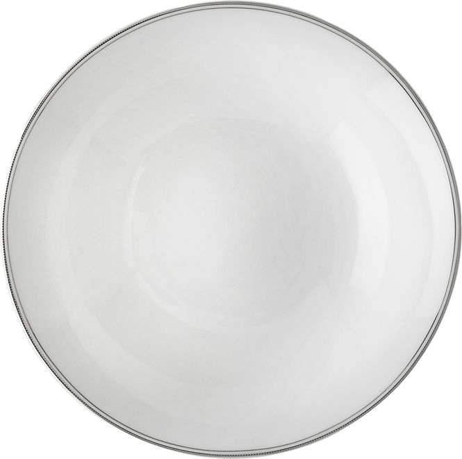 Hovedbilde Wik & Walsøe Fnugg dyp tallerken 20cm Hvit/sølv
