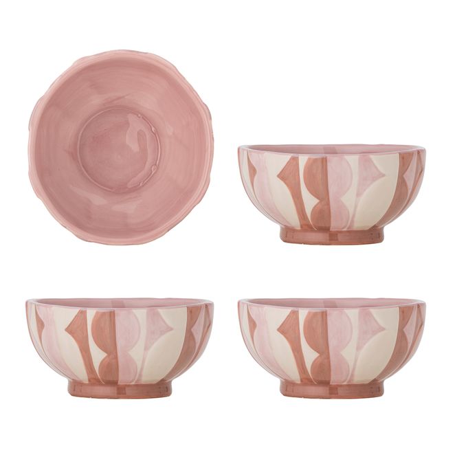 Hovedbilde Bloomingville Saul Skål Rosa 4 stk
