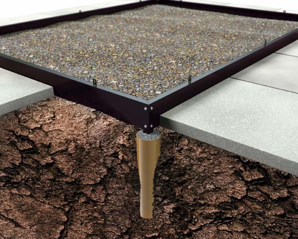 Halls Popular Fundament til drivhus 6,2 m² Sort