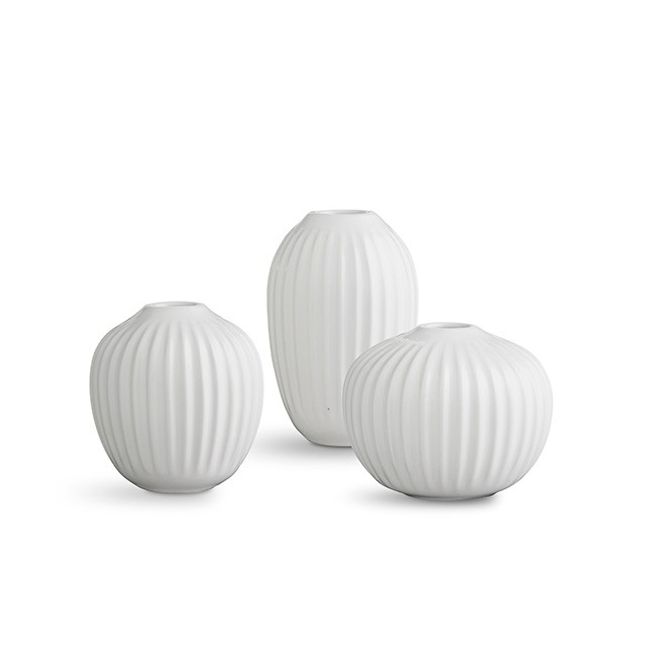 Hovedbilde Kähler Hammershøi Vase Miniatyr 3 Pakning Hvit