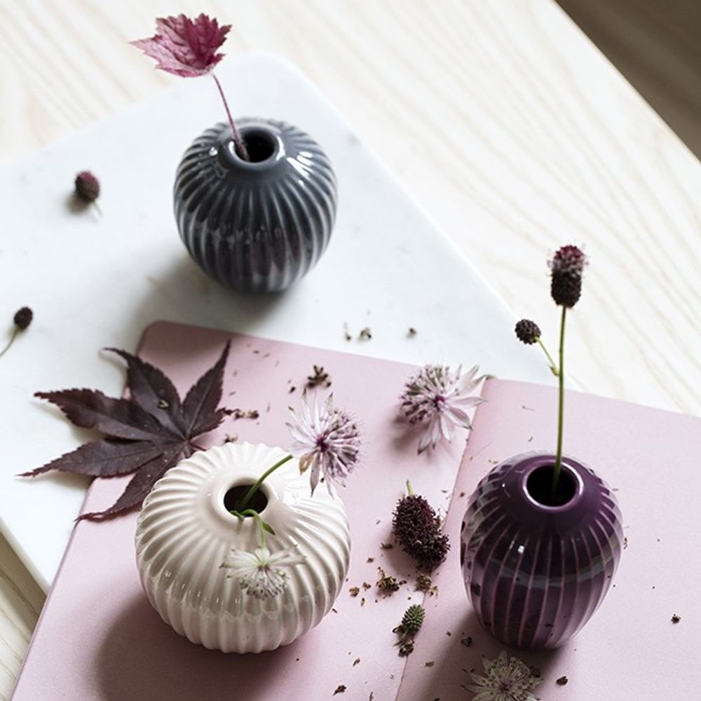 Kähler Hammershøi Vase Miniatyr 3 Pakning Hvit